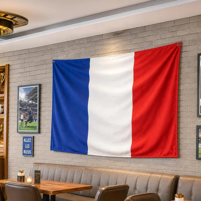 Personalized FIFA France Flag, France Flag Banner