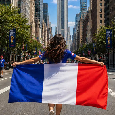 Personalized FIFA France Flag, France Flag Banner