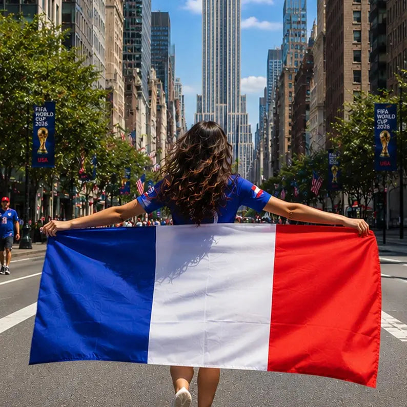 Personalized FIFA France Flag, France Flag Banner