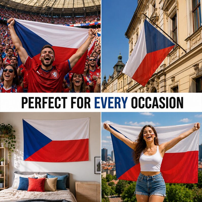 Personalized FIFA Czechia Flag, Czech Republic Flag Banner