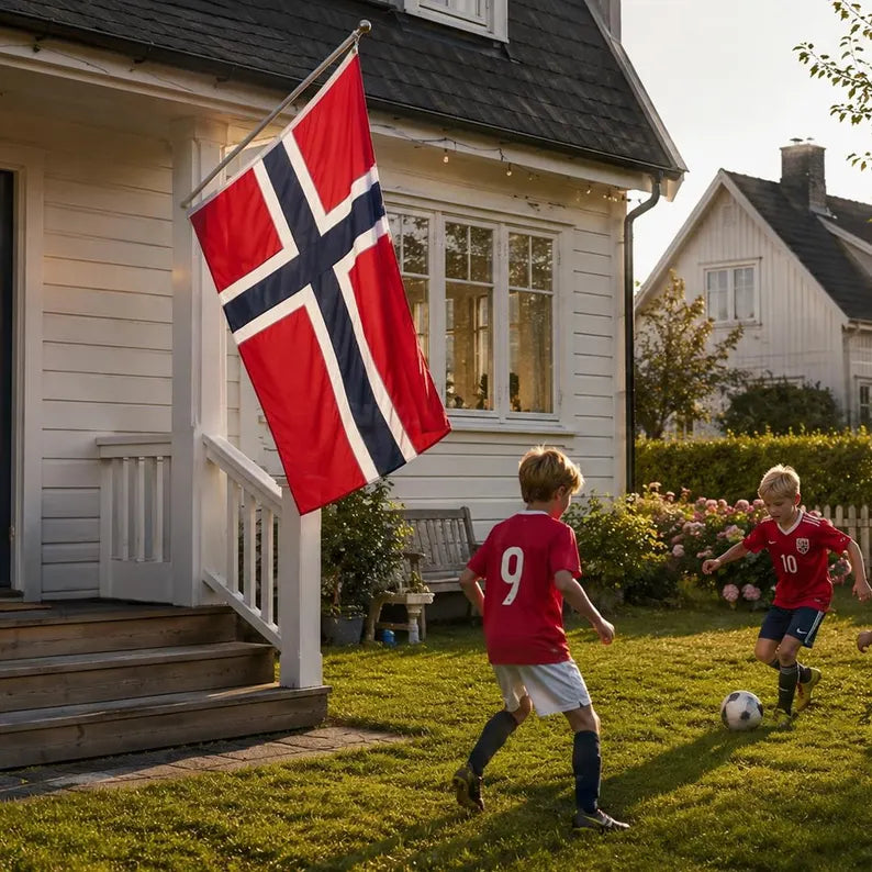 Norway Flag for FIFA World Cup 2026, Norwegian Football Fan Flag