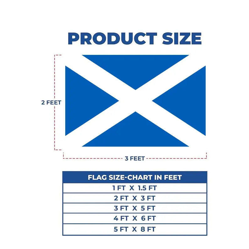 Scotland Flag, Scottish National Flag, Scotland Flag for Football Fans