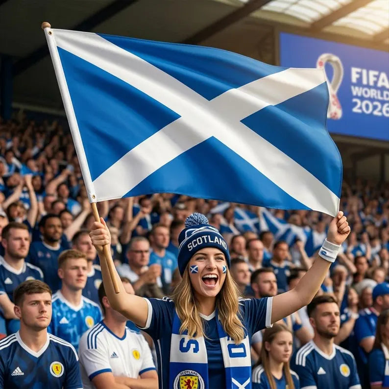 Scotland Flag, Scottish National Flag, Scotland Flag for Football Fans
