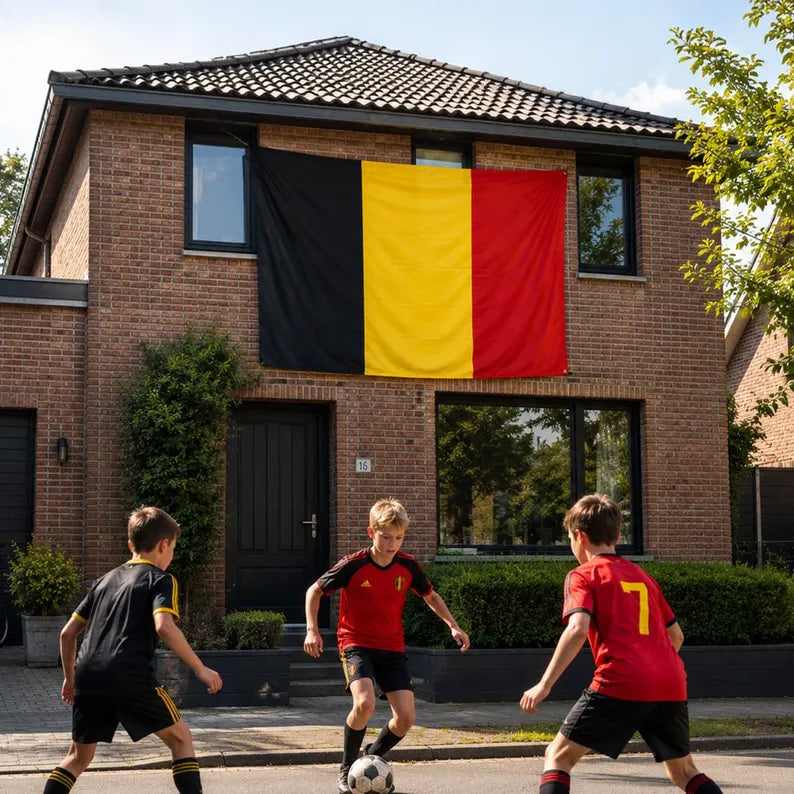 Belgium Flag, Belgian National Flag for Football Fans