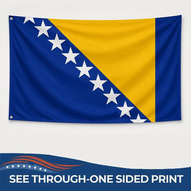 Bosnia and Herzegovina Flag, Bosnian National Flag for Football Fans