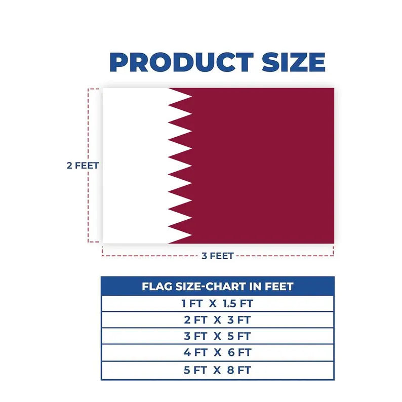 Personalized FIFA Qatar Flag, Qatar National Flag Banner