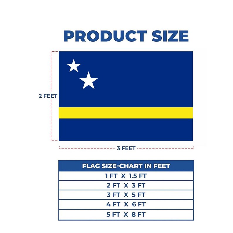 Curaçao Flag for FIFA World Cup 2026, Curaçao Football Fan