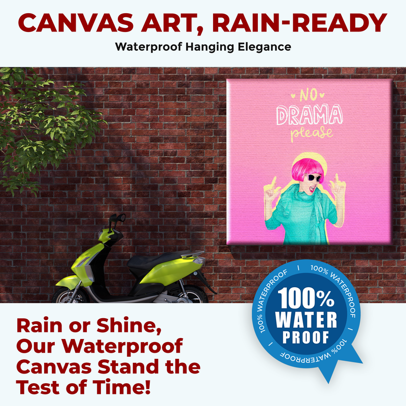 NO DRAMA PLEASE DECOR CANVAS