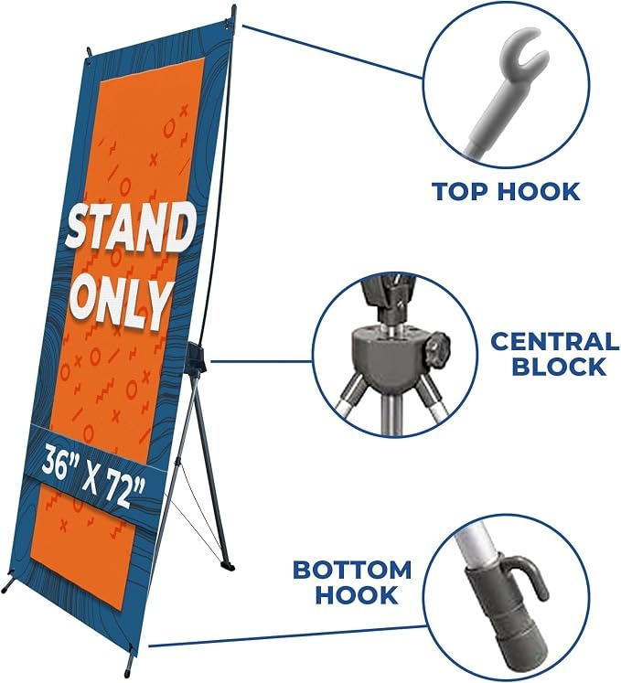 Heavy Duty Premium X Banner Holder by DreamController