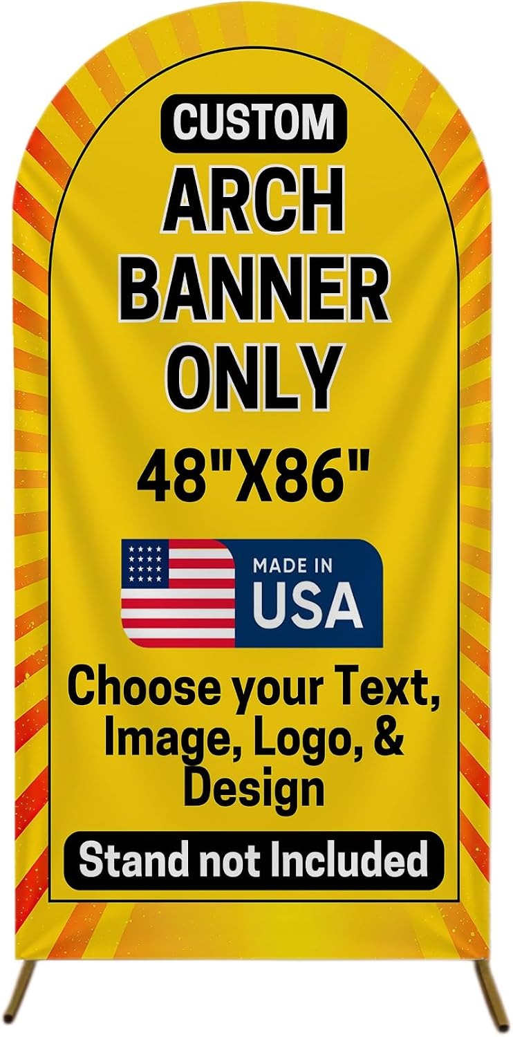 DC Custom Arch Backdrop Cover, Double Sided Custom Arch Covers
