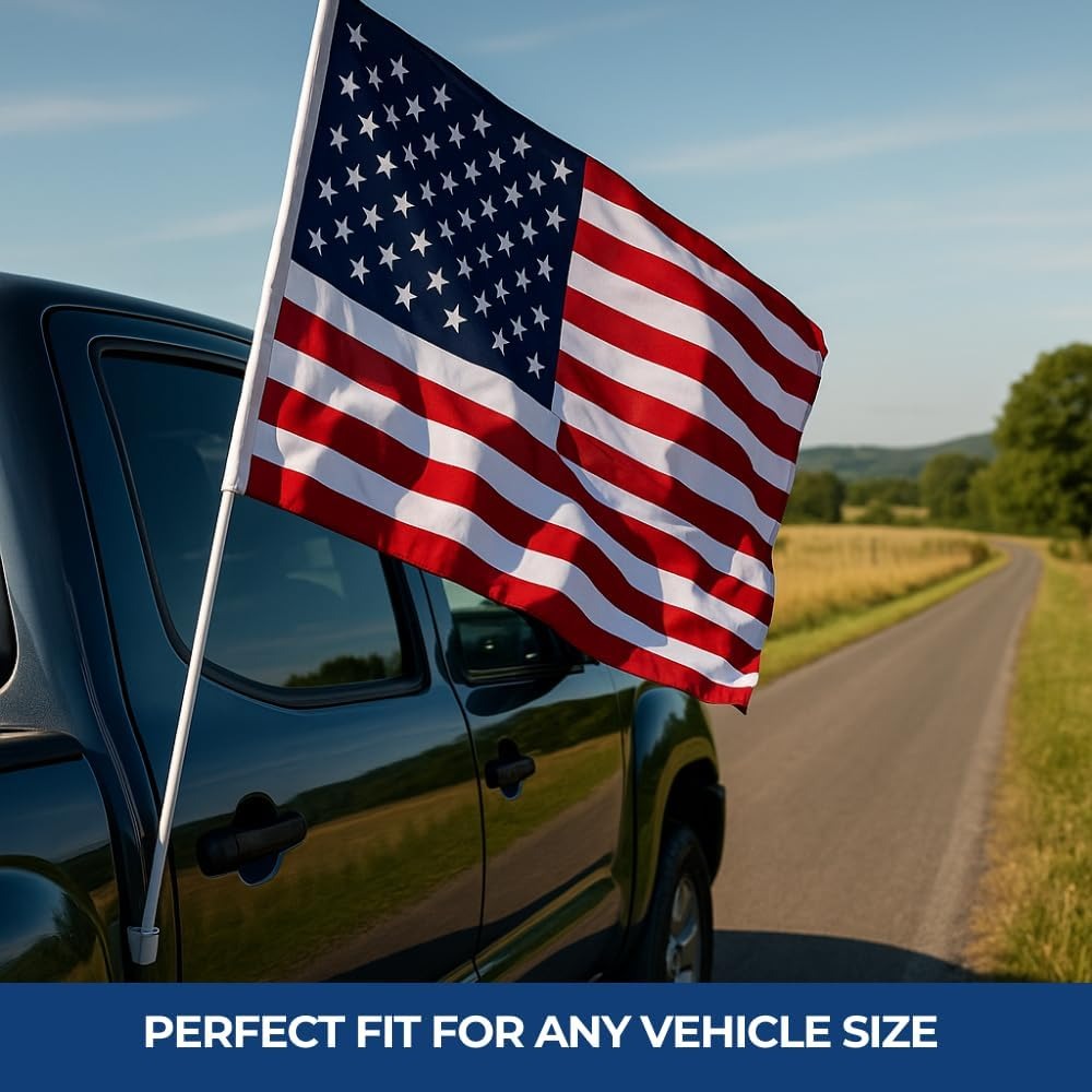 DC Custom Car Flag Pole Window Custom Flag with Picture