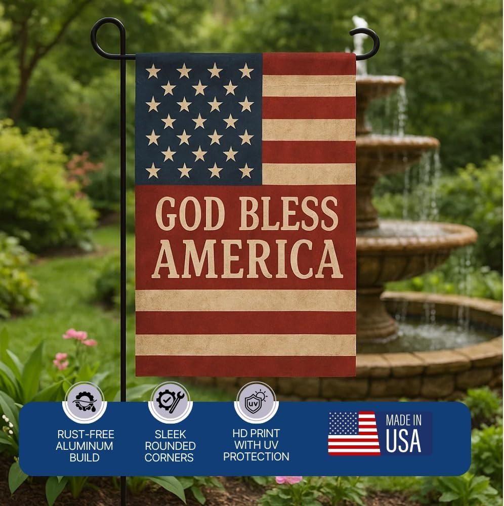 DC Custom Garden Flag with Stand, Double Sided custom yard flag