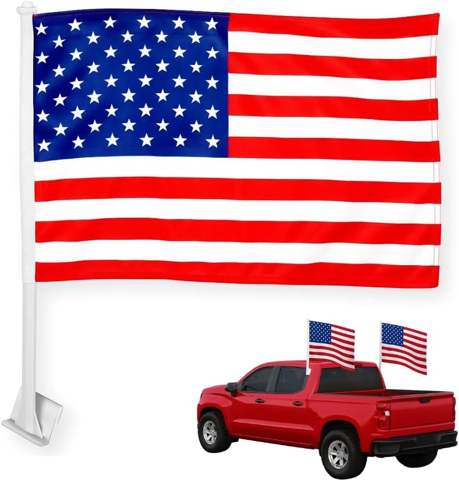 DC Custom Car Flag Pole Window Custom Flag with Picture