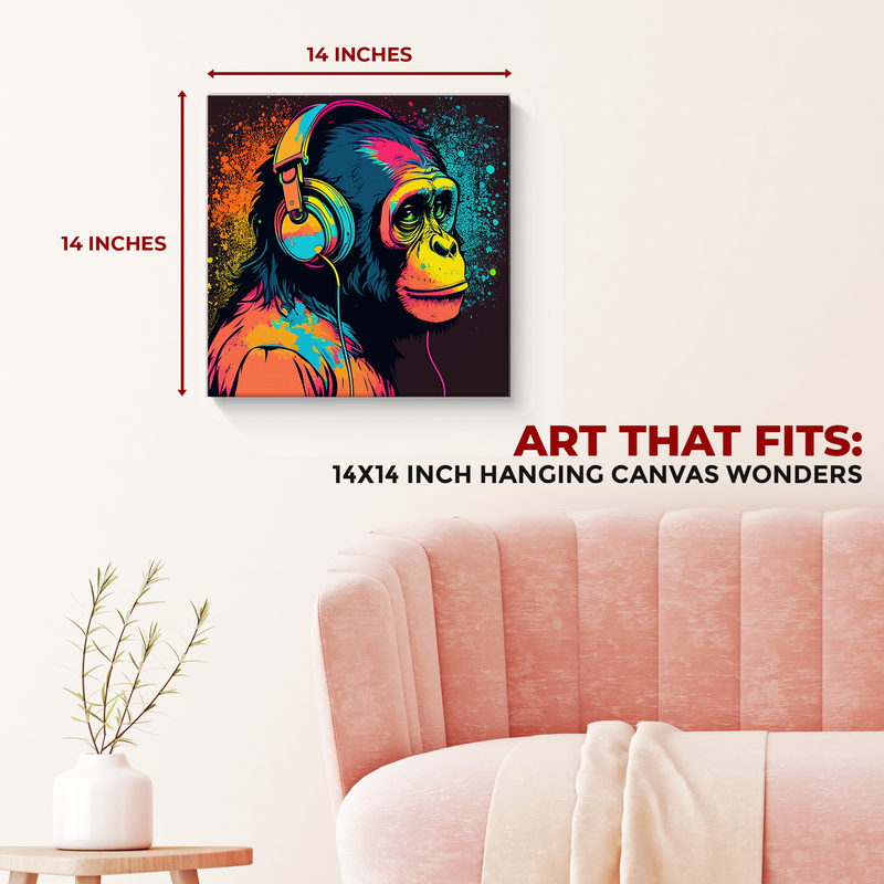 MODERN MONKEY DECOR CANVAS