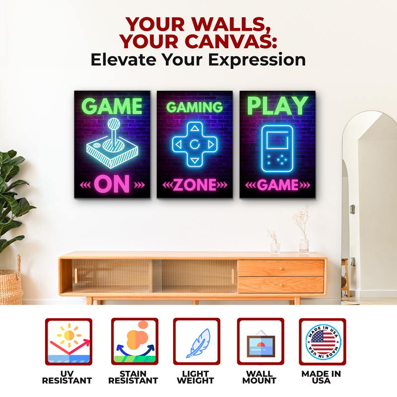 GAME ON CANVAS DECOR