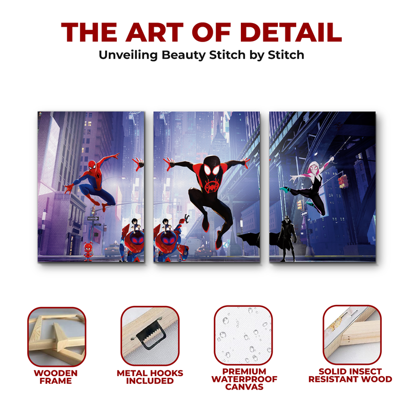 SPIDERMAN & MULTIVERSE FRIENDS CANVAS DECOR