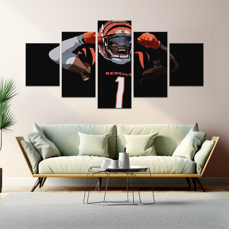 JA'MARR CHASE & BENGALS CANVAS