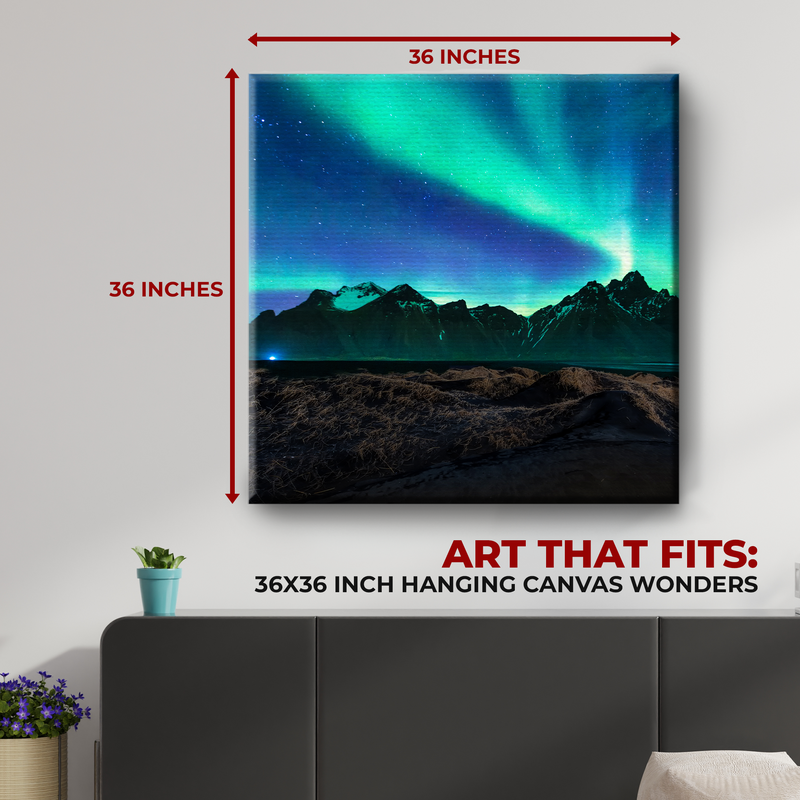 NORTHERN LIGHTS WALL CANVAS DECOR