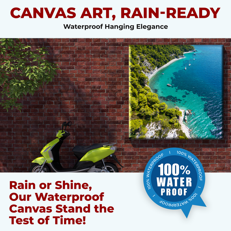 BLUE LAGOON WALL CANVAS DECOR