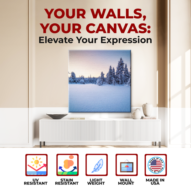 SNOW WALL CANVAS DECOR