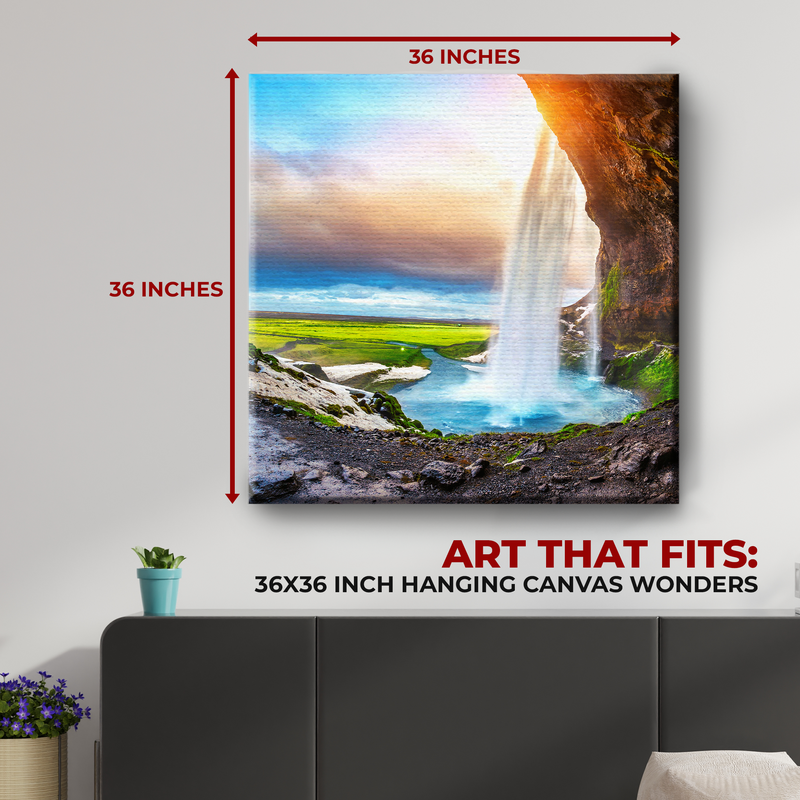WATERFALL WALL CANVAS DECOR