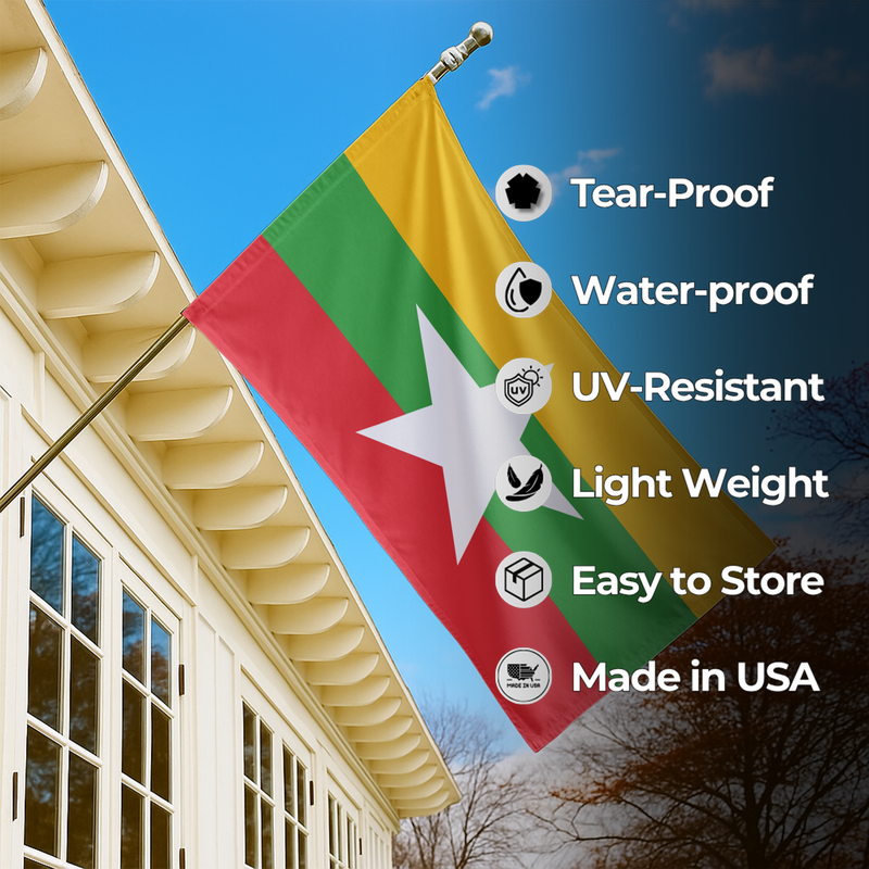 MYANMAR BURMA FLAG