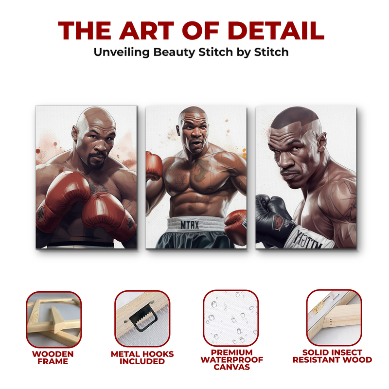 MIKE TYSON WALL CANVAS
