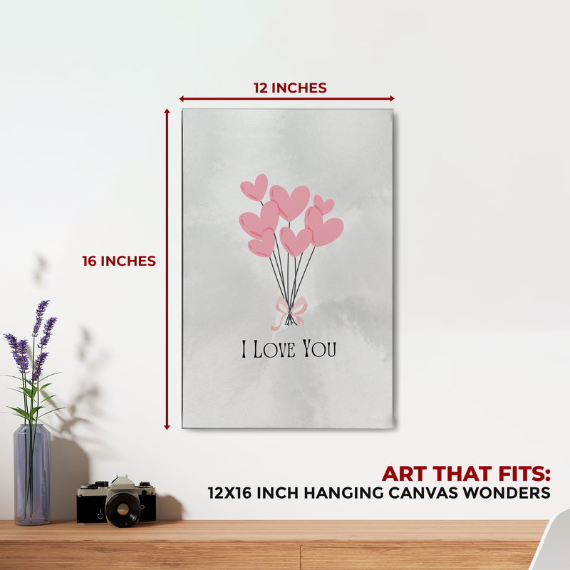 I LOVE YOU CANVAS DECOR