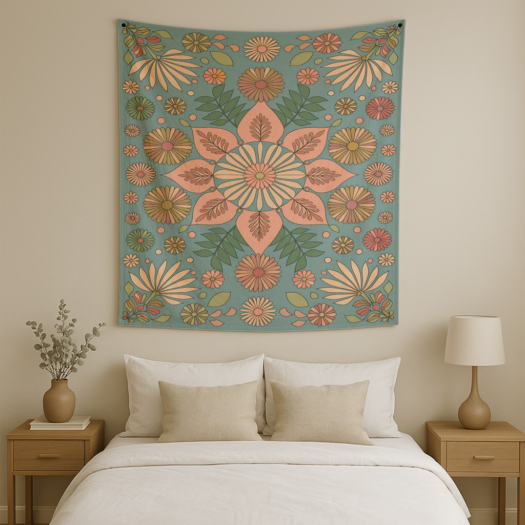 FLORAL BOHO BLISS TAPESTRY