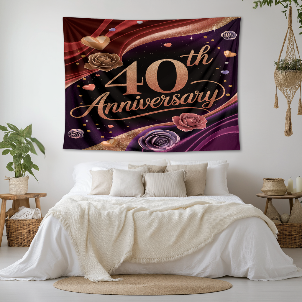 40TH ANNIVERSARY WALL TAPESTRY