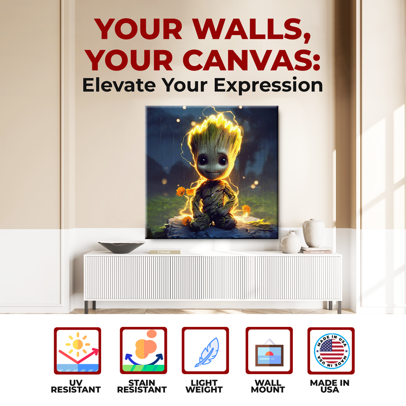 BABY GROOT WALL CANVAS DECOR
