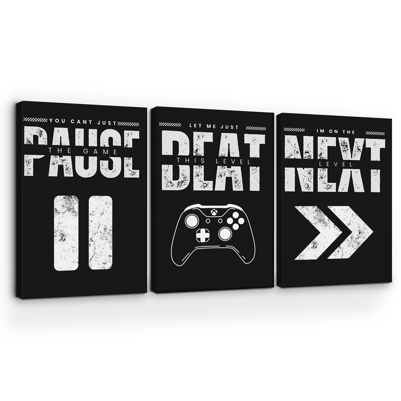 DON'T PAUSE THE GAME CANVAS DECOR