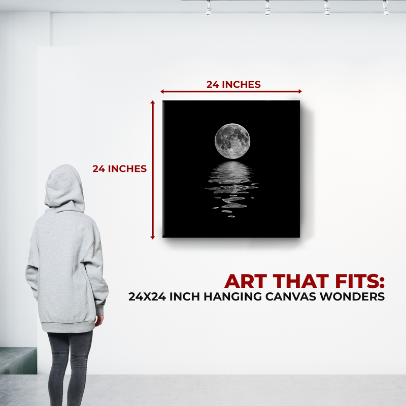 FULL MOON & THE SEA CANVAS DECOR