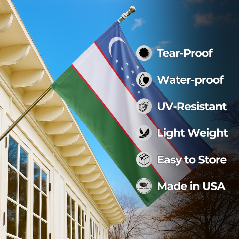UZBEKISTAN FLAG