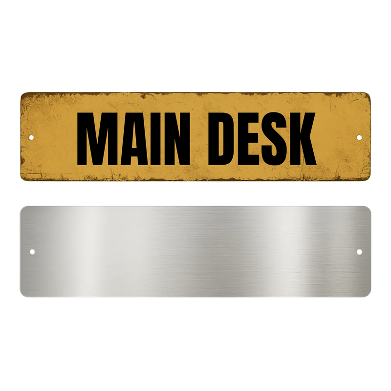 MAIN DESK SIGN