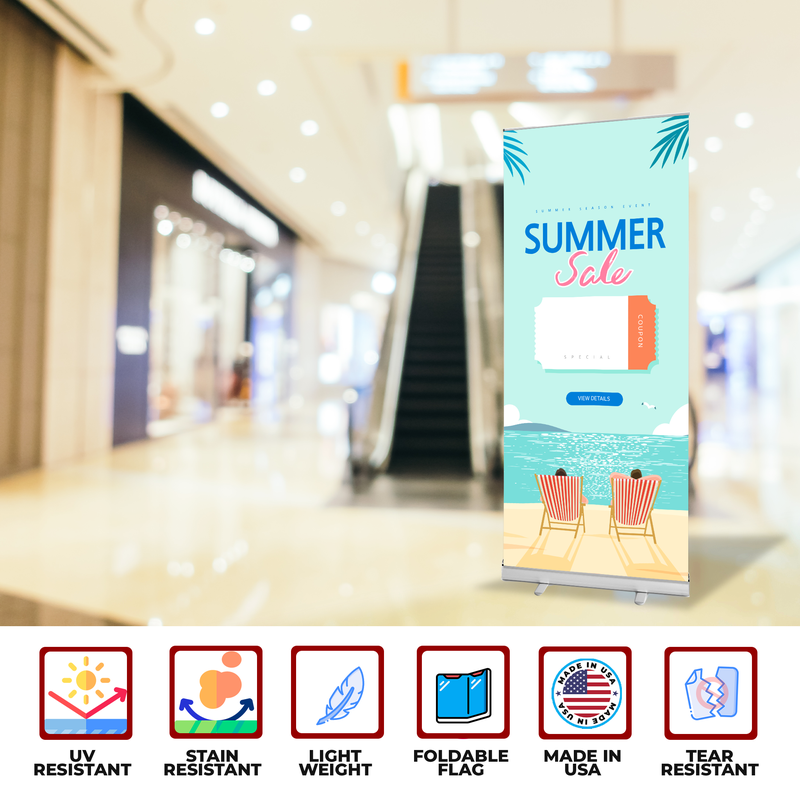 SUMMER SALE BANNER RETRACTABLE
