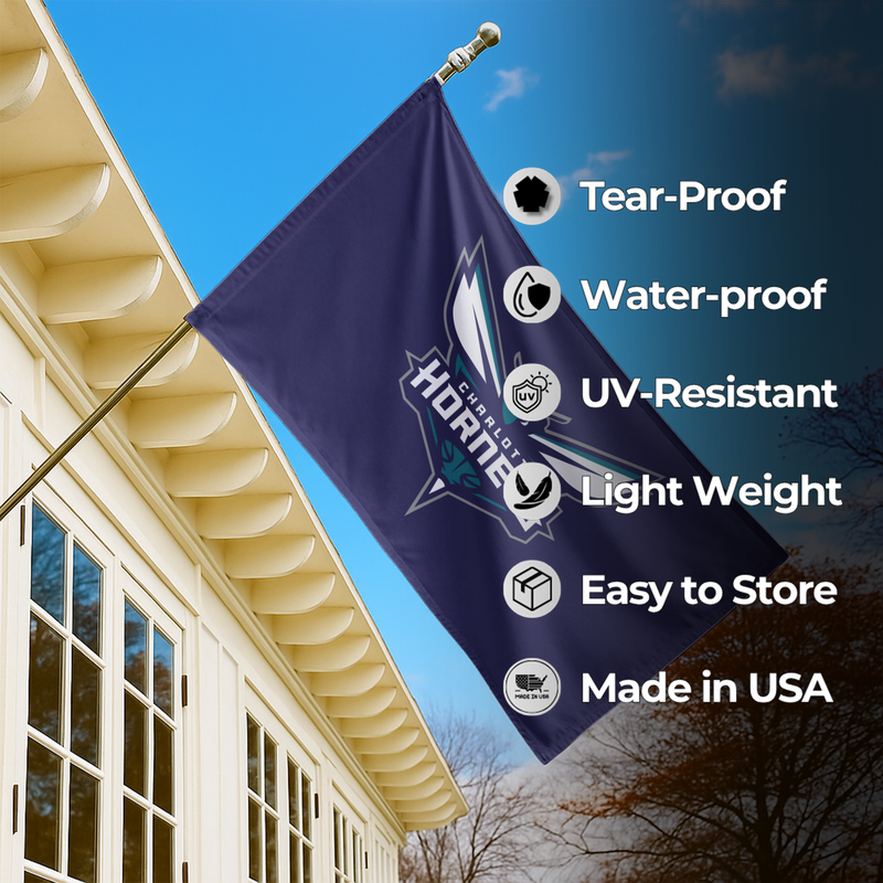 CHARLOTTE HORNETS FLAG