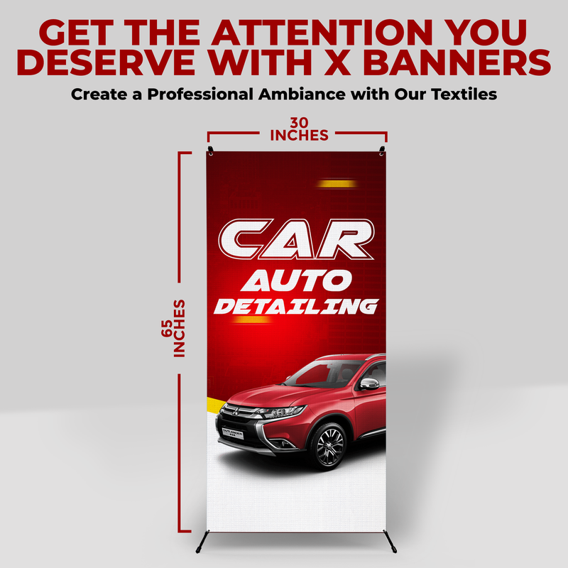 AUTO DETAILING X-BANNER
