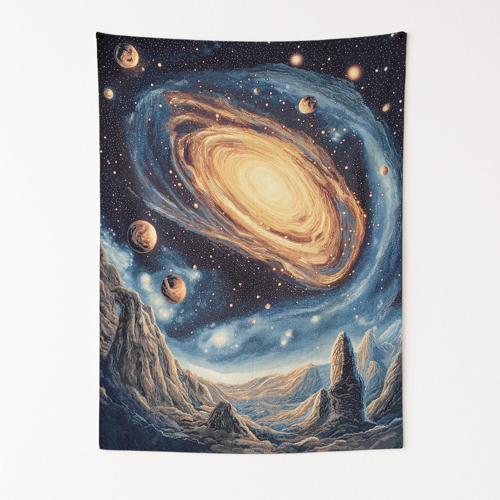 DEEP SPACE ADVENTURE WALL TAPESTRY