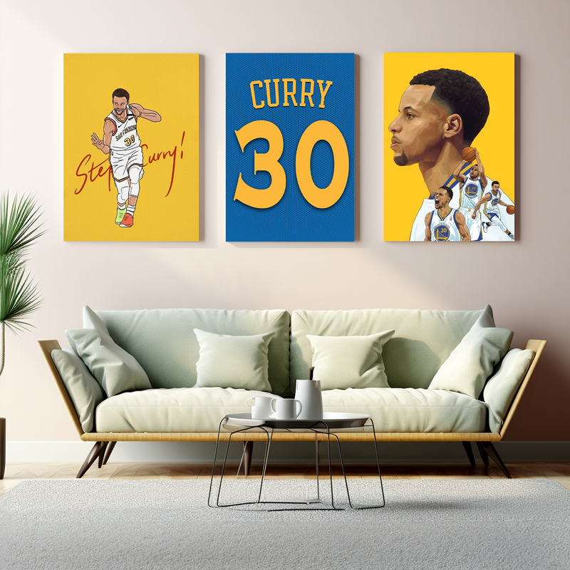 STEPHEN CURRY WALL CANVAS