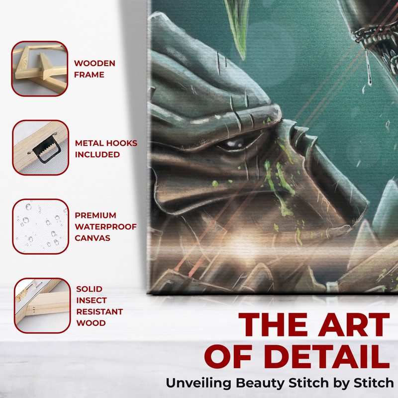 ALIENS VS PREDATOR WALL CANVAS DECOR