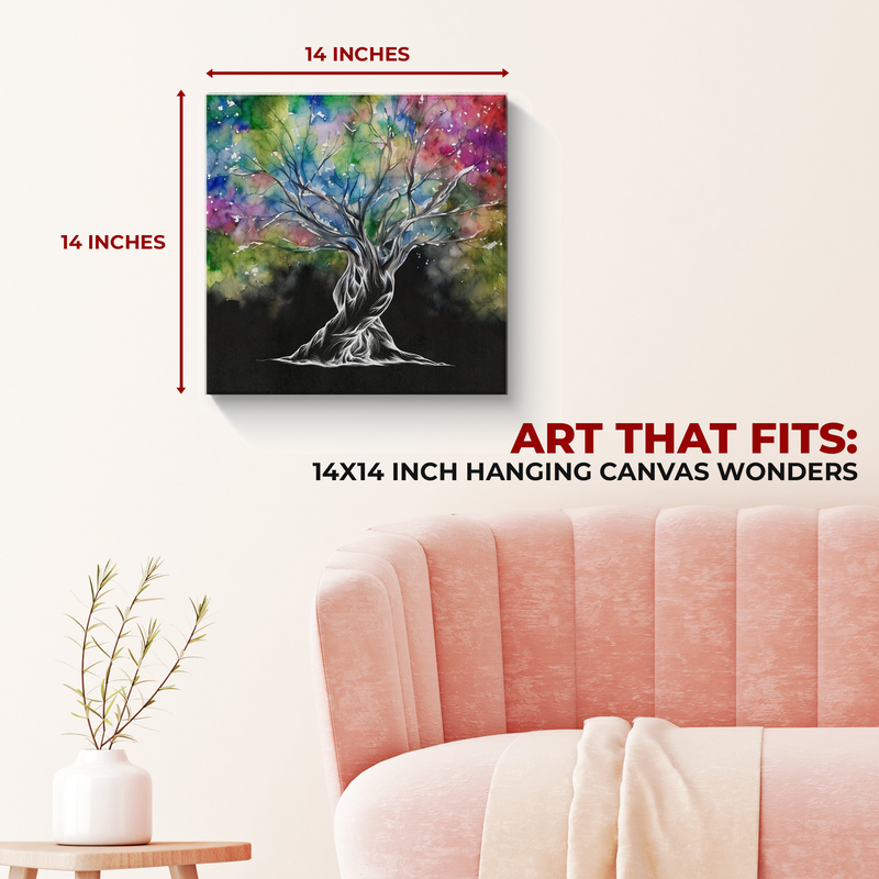 TWISTING LOVE TREE CANVAS
