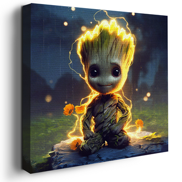 BABY GROOT WALL CANVAS DECOR