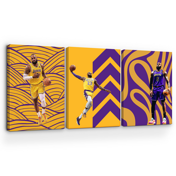 JAMES/ LAKERS WALL CANVAS