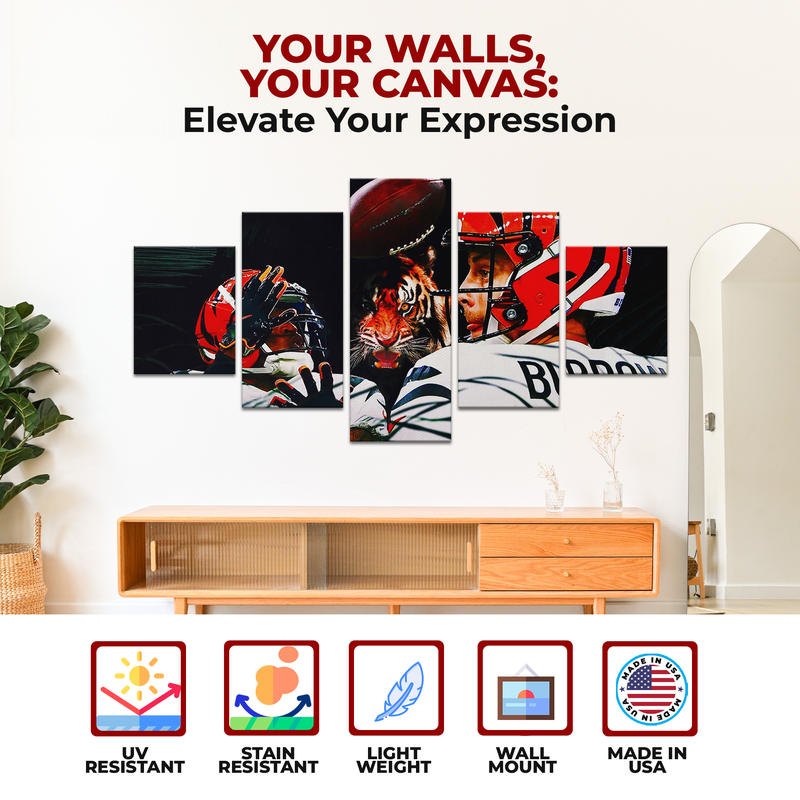 JA'MARR CHASE & JOE BURROW CANVAS