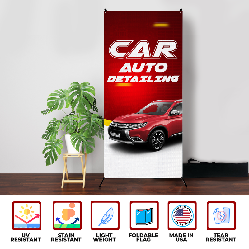 AUTO DETAILING X-BANNER