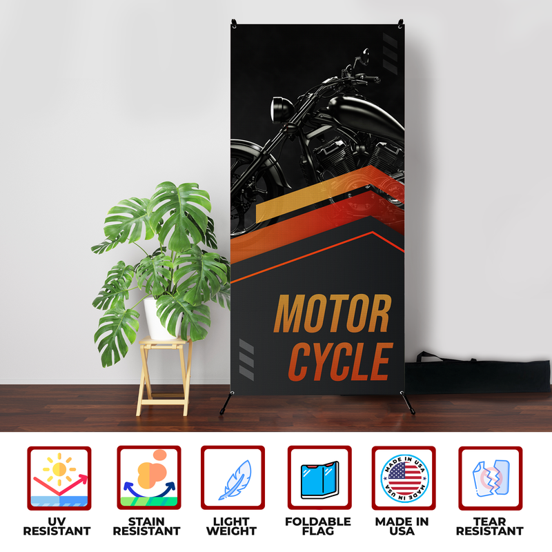 MOTORCYCLE X-BANNER