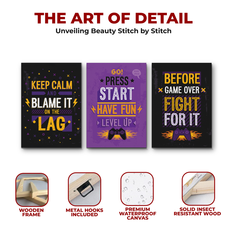 KEEP CALM & BLAME IT ON THE LAG CANVAS DECOR