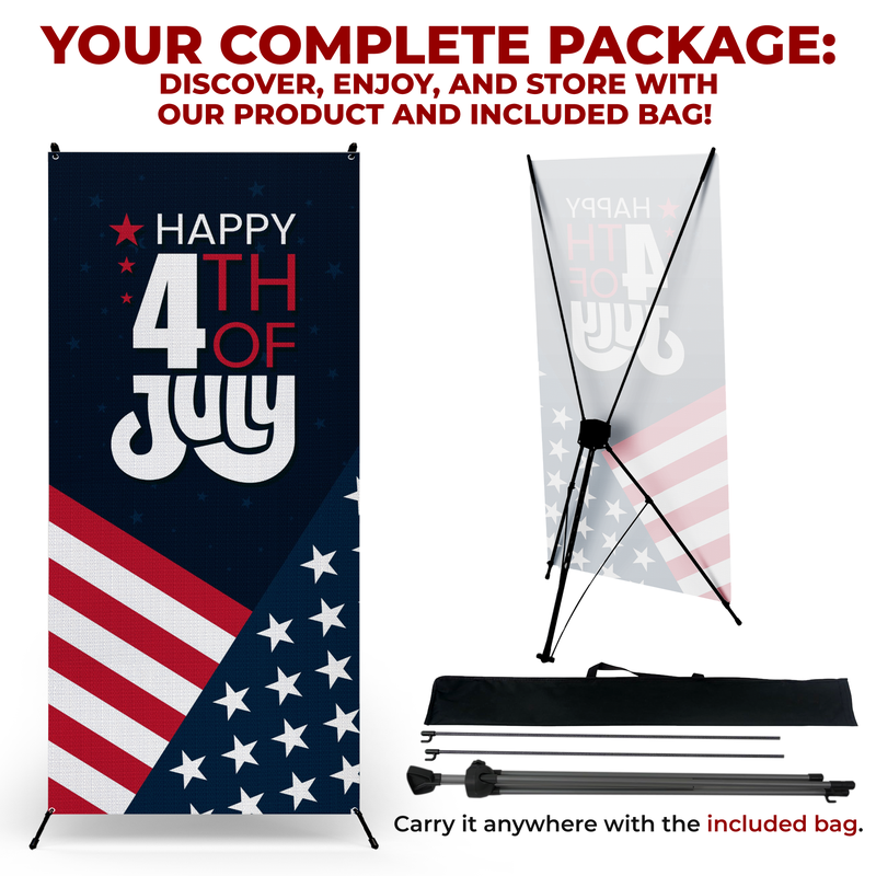 HAPPY 4TH OF JULY X-BANNER