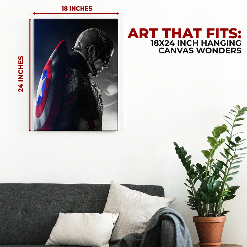 CAPTAIN AMERICA WALL CANVAS DECOR